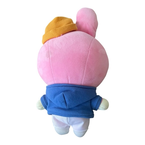 BT21 COOKY Street Mood Standing Doll K-POP Blue Hoodie and Yellow Hat beanie - Picture 3 of 13